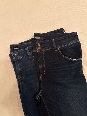 Lot of 2: Hudson women's jeans: Collin style: one boot cut + one skinny: size 33